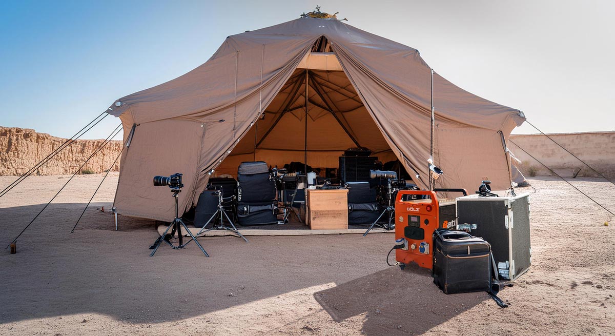 Stromversorgung f&uuml;r Filmsets & Fotoshootings!